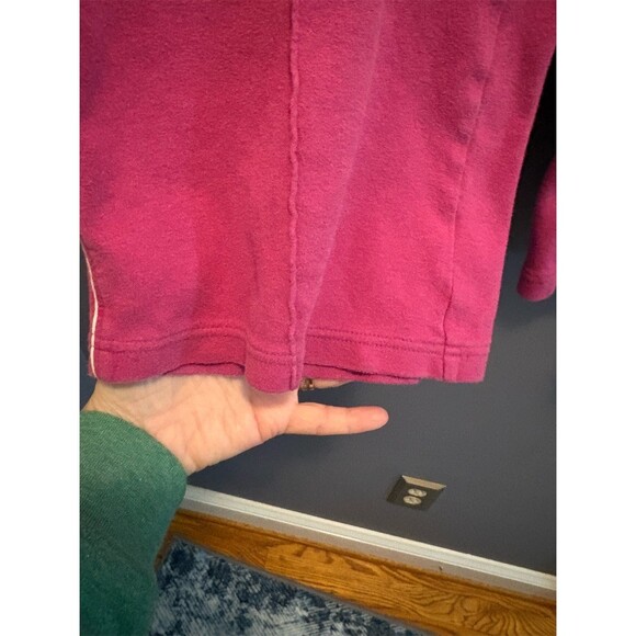 Nike Womens Sweatpants XL Pink Wide-Leg Drawstring Piped Athleisure - Picture 6 of 11